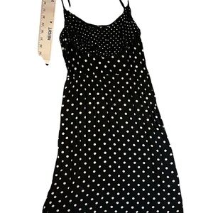 Elle Black and White Polka Dot Dress